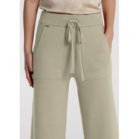 Trousers Colour - High Rise - Straight Wide Crop | Size in Inches