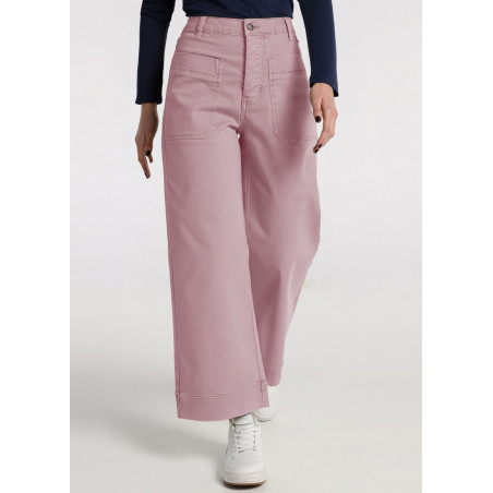 Pants -  Mid Rise Wide| Leg Crop | Size in Inches