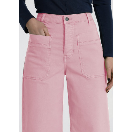 Pants -  Mid Rise Wide| Leg Crop | Size in Inches