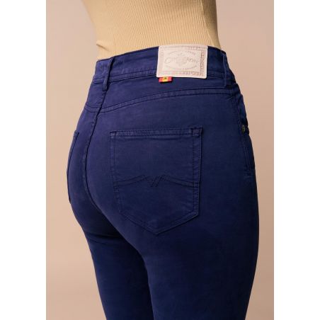 Couleur Nouflore-Satin Pêche Pantalon | Taille naturelle - Slim | Taille en pouces