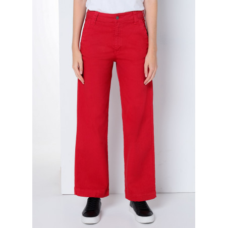 Pantalon Jambe Ample Droite | Olivia Lilou