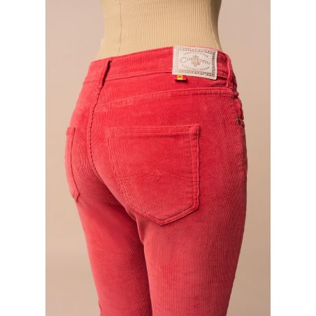 CASSIS GHALIA - Pantalon Couleur Taille Basse | Skinny Fit | Taille en pouces