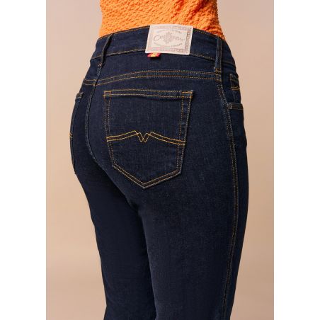 CLAUDIA KYRA - Jeans Taille Basse | Coupe Droite| Taille en pouces