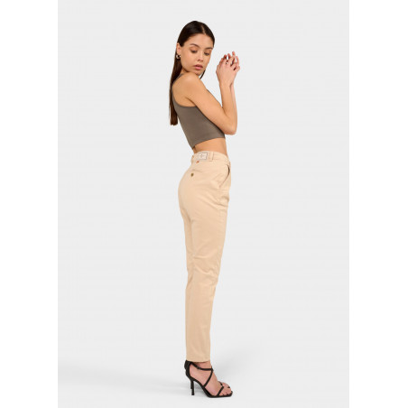 CLYDE-NECTAR - Pantalon Chino - Slim - Satin Elastique Longueur Courte | Tailles en Pouces