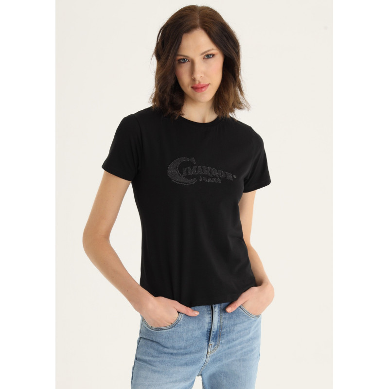 ZAYA-APRIL T-shirt en coton bio manches courtes col rond