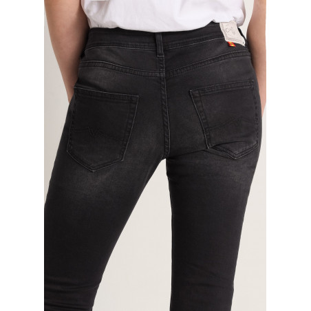 CASSIS BLACKY - Jean Coupe Skinny -Taille basse Taille en pouces
