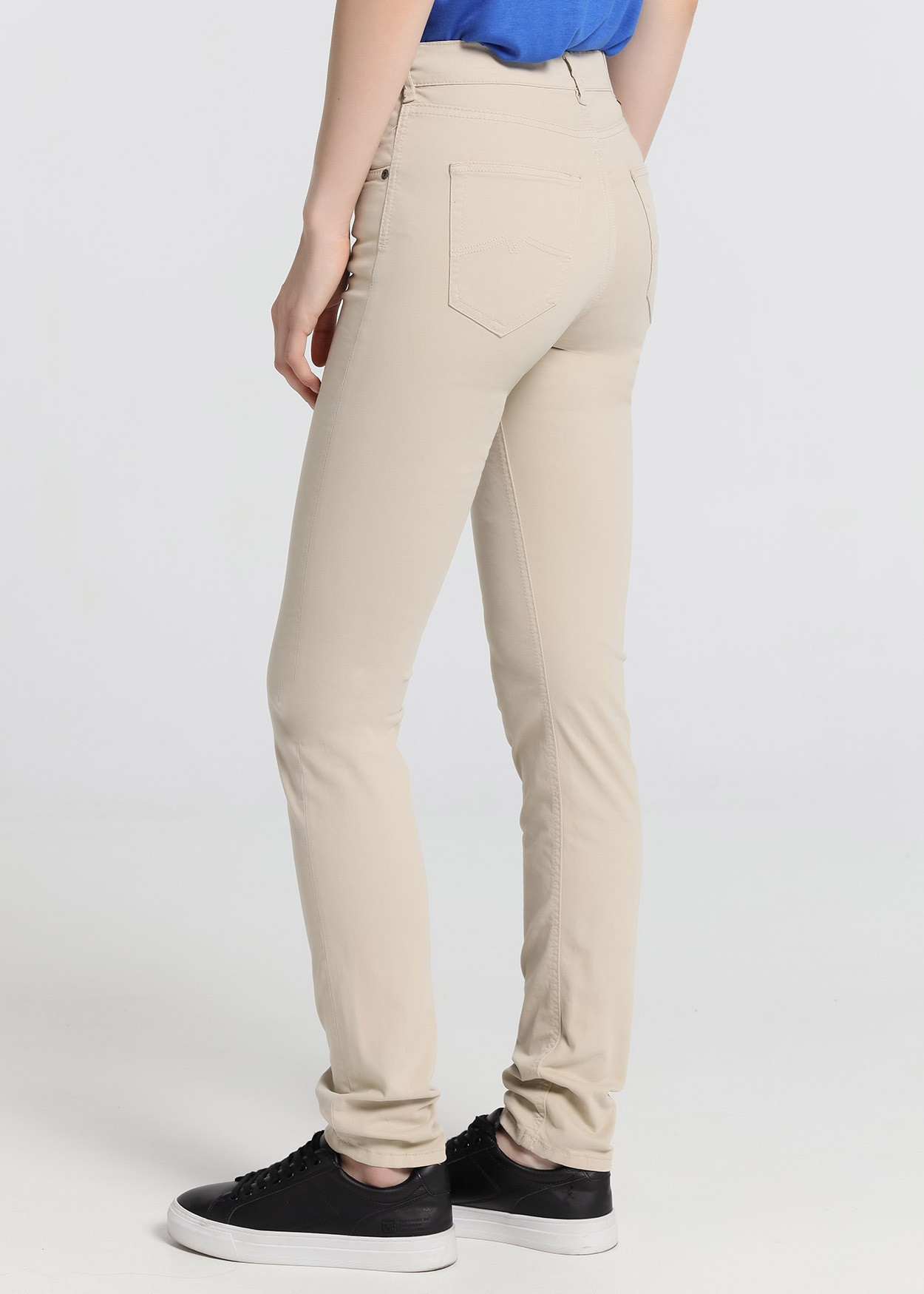 Pantalon NOUFLORE SATEN - Coupe Slim - Taille Moyenne|Taille en Pouces
