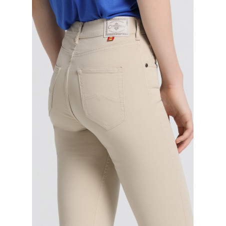 Pantalon NOUFLORE SATEN - Coupe Slim - Taille Moyenne|Taille en Pouces