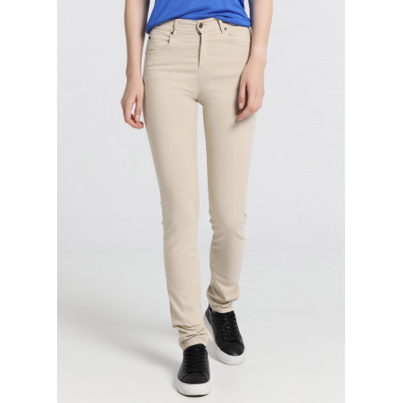 Pantalon NOUFLORE SATEN - Coupe Slim - Taille Moyenne|Taille en Pouces