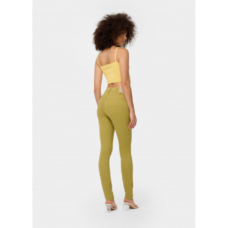 Pantalon NOUFLORE SATEN - Coupe slim-Taille moyenne Taille en pouces