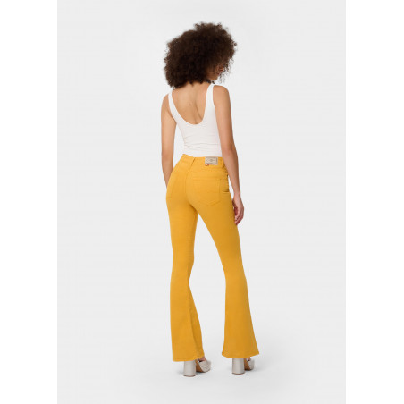 CARLA SATEN - Pantalon |Coupe Évasé - Taille haute | Taille en pouces