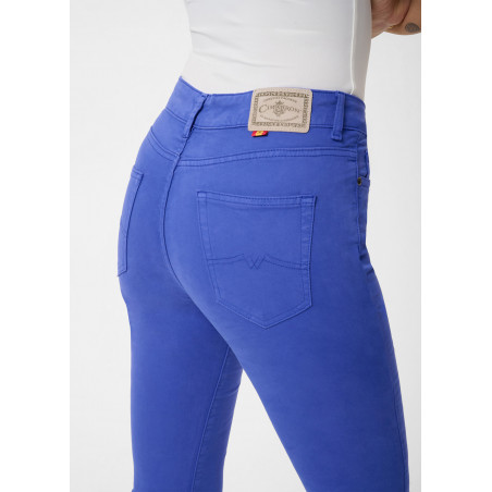 CARLA SATEN - Pantalon |Coupe Évasé - Taille haute | Taille en pouces