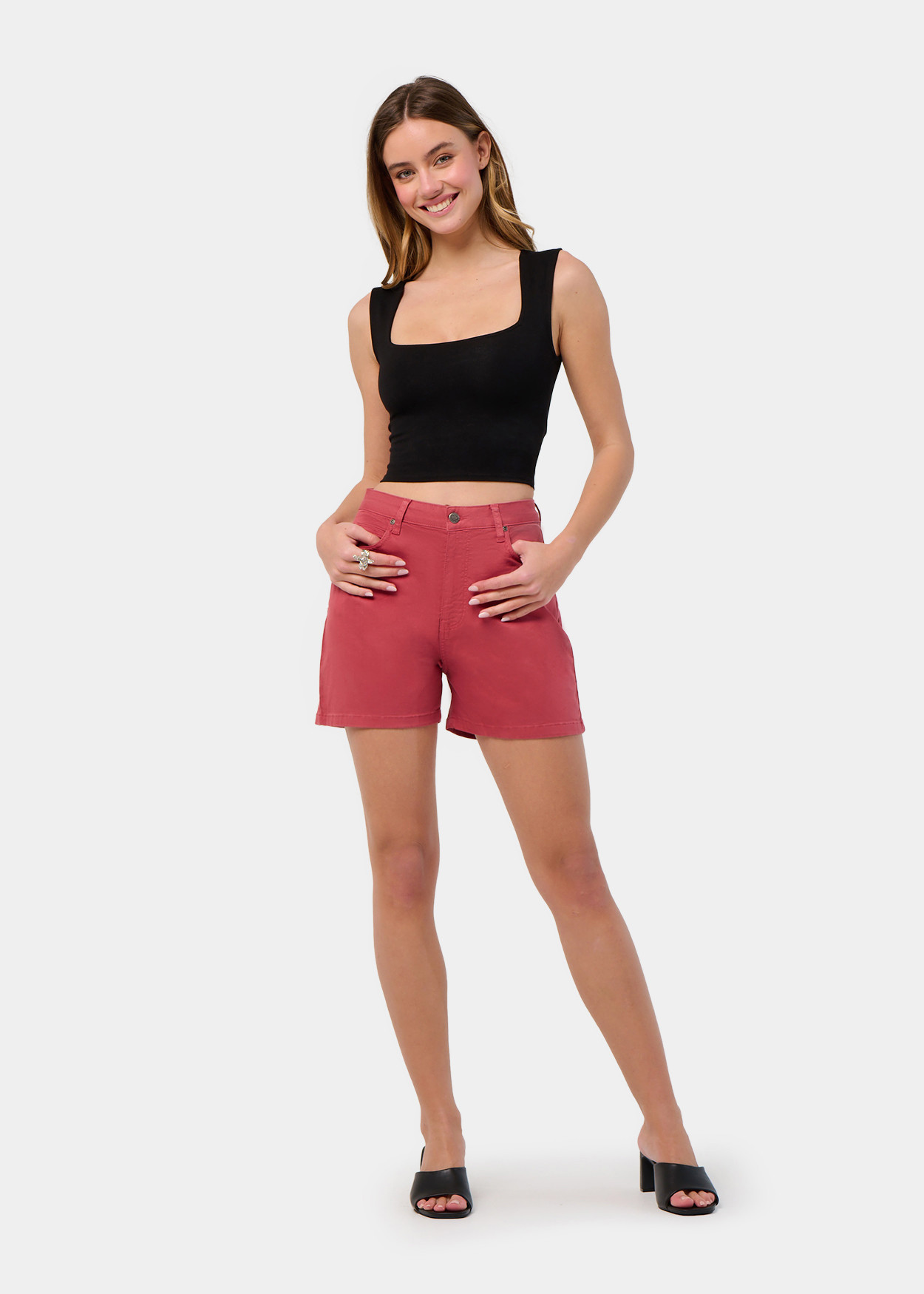 MELROSE-AUDE Short Color Tiro Largo