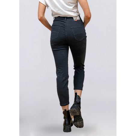 Pantalon denim Mom Fit | Taille en pouces