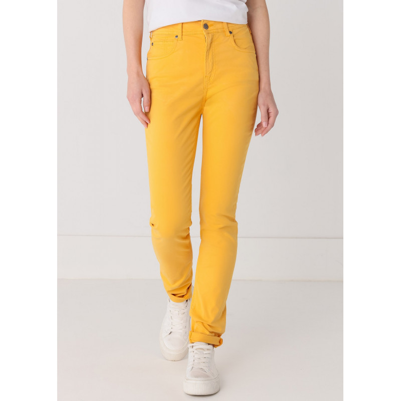 Couleur Nouflore-Satin Pêche Pantalon