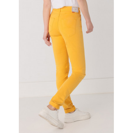 Couleur Nouflore-Satin Pêche Pantalon