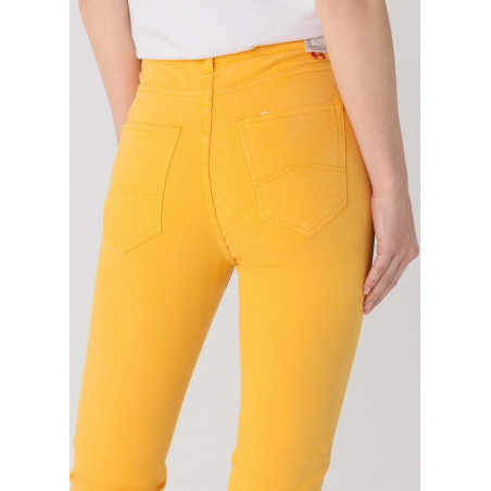 Couleur Nouflore-Satin Pêche Pantalon