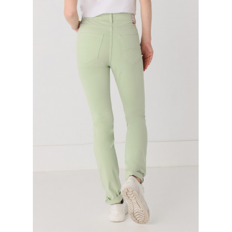 Couleur Nouflore-Satin Pêche Pantalon