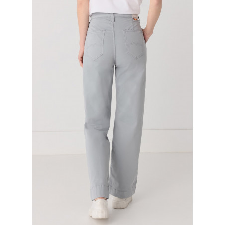 Chino Olivia Nectar | Taille haute - Coupe large droite | Taille en pouces