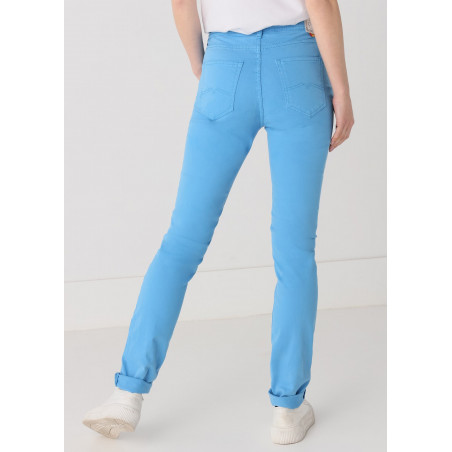 Couleur Nouflore-Satin Pêche Pantalon