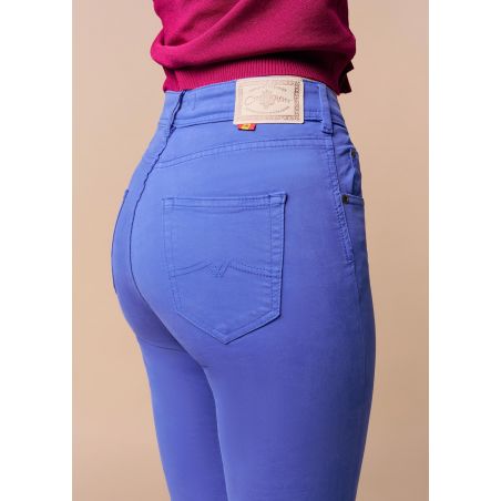 Pantalon Couleur Nouflore-Quin | Taille naturelle - Slim | Taille en pouces